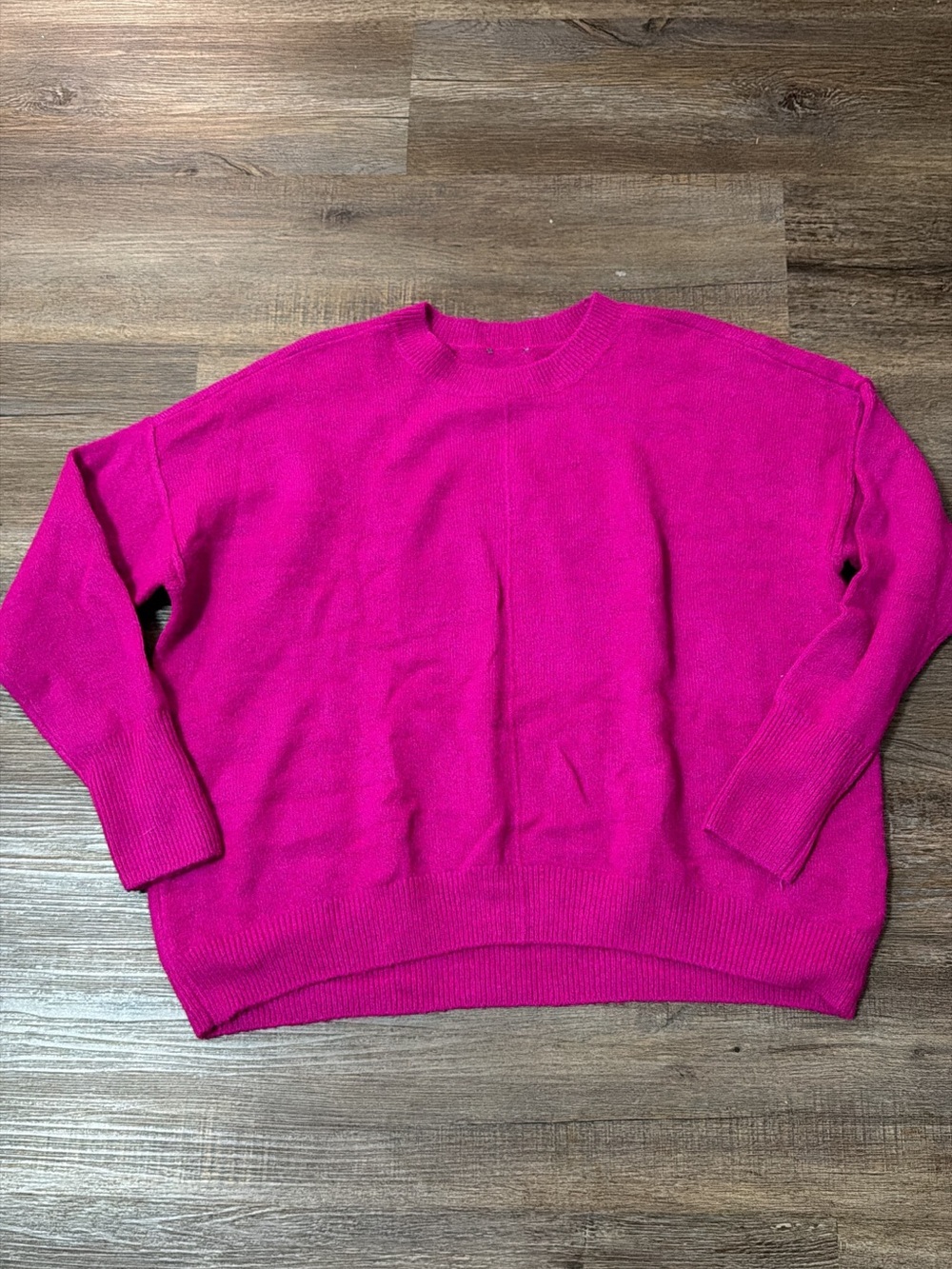 Bright Pink Women's Crewneck Sweater